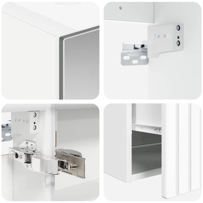 vidaXL Bathroom Cabinet Set 5 pcs White 50 x 14.5 x 70 cm