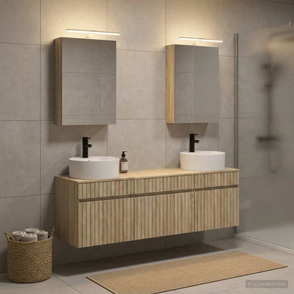 vidaXL Bathroom Cabinet Set 5 pcs Sonoma Oak Engineered Wood