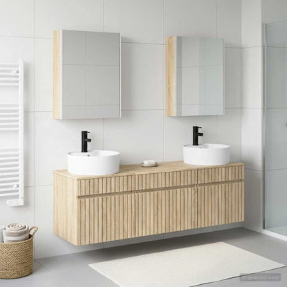 vidaXL Bathroom Cabinet Set 5 pcs Sonoma Oak Engineered Wood