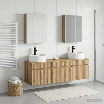vidaXL Bathroom Cabinet Set 5 pcs Artisan Oak Engineered Wood