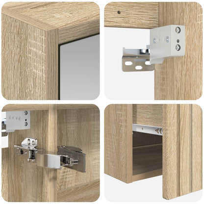 vidaXL Bathroom Cabinet Set 5 pcs Sonoma Oak 50 x 14.5 x 70 cm