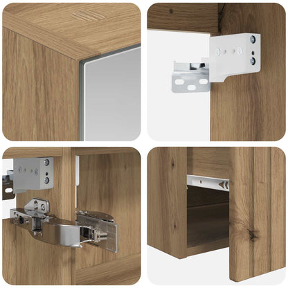 vidaXL Bathroom Cabinet Set 5 pcs Artisan Oak 50 x 14.5 x 70 cm