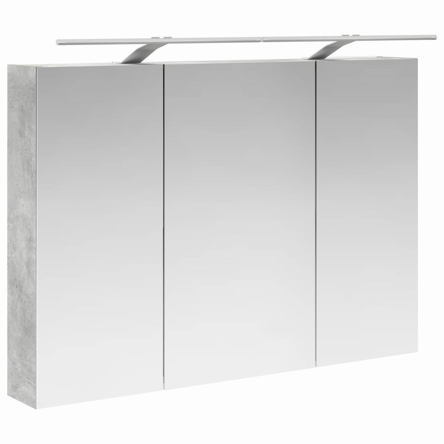 vidaXL Bathroom Cabinet Set 4 pcs Concrete Grey 100 x 14.5 x 70 cm