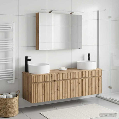 vidaXL Bathroom Cabinet Set 4 pcs Artisan Oak Engineered Wood