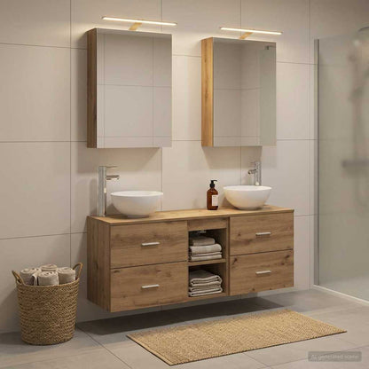 vidaXL Bathroom Cabinet Set 5 pcs Artisan Oak Engineered Wood