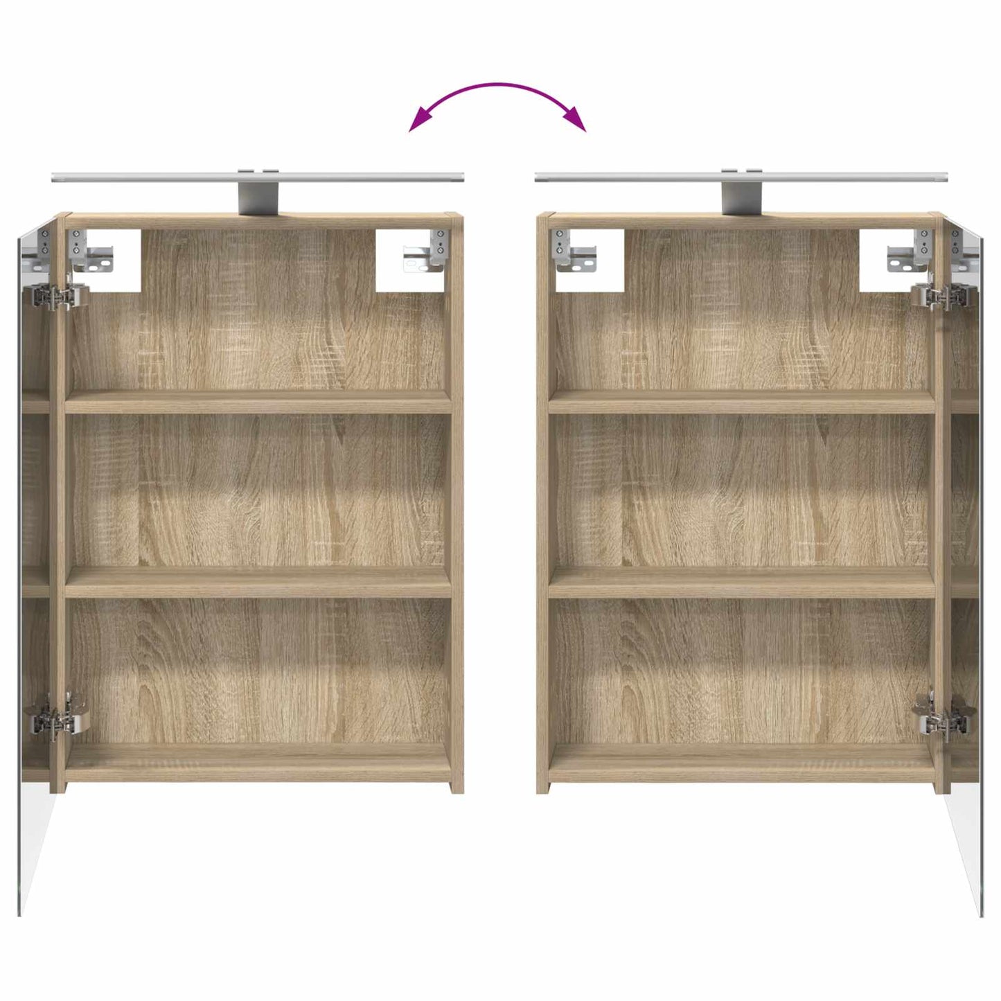 vidaXL Bathroom Furniture Set 5 pcs Sonoma Oak