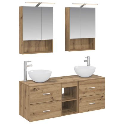 vidaXL Bathroom Furniture Set 5 pcs Artisan Oak