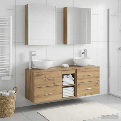 vidaXL Bathroom Furniture Set 5 pcs Artisan Oak