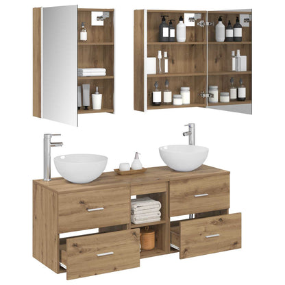 vidaXL Bathroom Furniture Set 5 pcs Artisan Oak