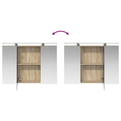 vidaXL Bathroom Furniture Set 4 pcs Sonoma Oak