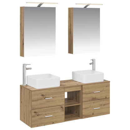 vidaXL Bathroom Furniture Set 5 pcs Artisan Oak