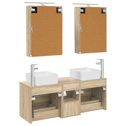 vidaXL Bathroom Furniture Set 5 pcs Sonoma Oak