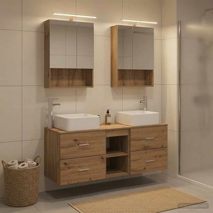 vidaXL Bathroom Furniture Set 5 pcs Artisan Oak