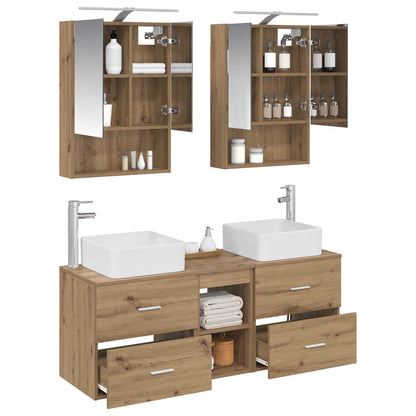 vidaXL Bathroom Furniture Set 5 pcs Artisan Oak