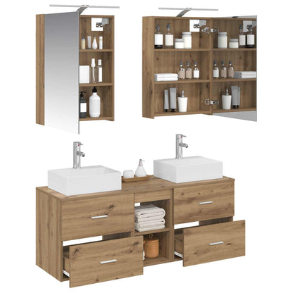 vidaXL Bathroom Furniture Set 5 pcs Artisan Oak
