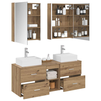 vidaXL Bathroom Furniture Set 5 pcs Artisan Oak