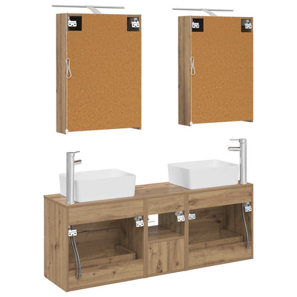 vidaXL Bathroom Furniture Set 5 pcs Artisan Oak