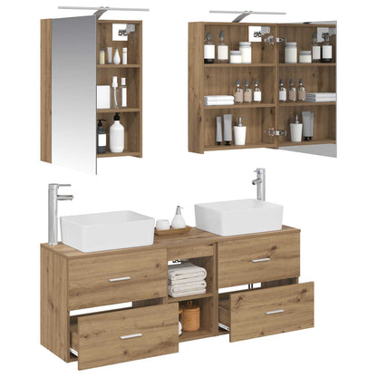 vidaXL Bathroom Furniture Set 5 pcs Artisan Oak