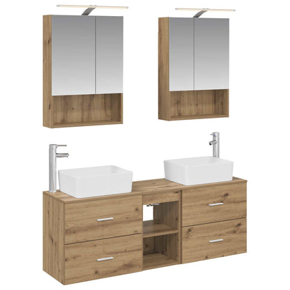 vidaXL Bathroom Furniture Set 5 pcs Artisan Oak