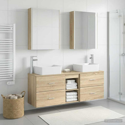 vidaXL Bathroom Furniture Set 5 pcs Sonoma Oak