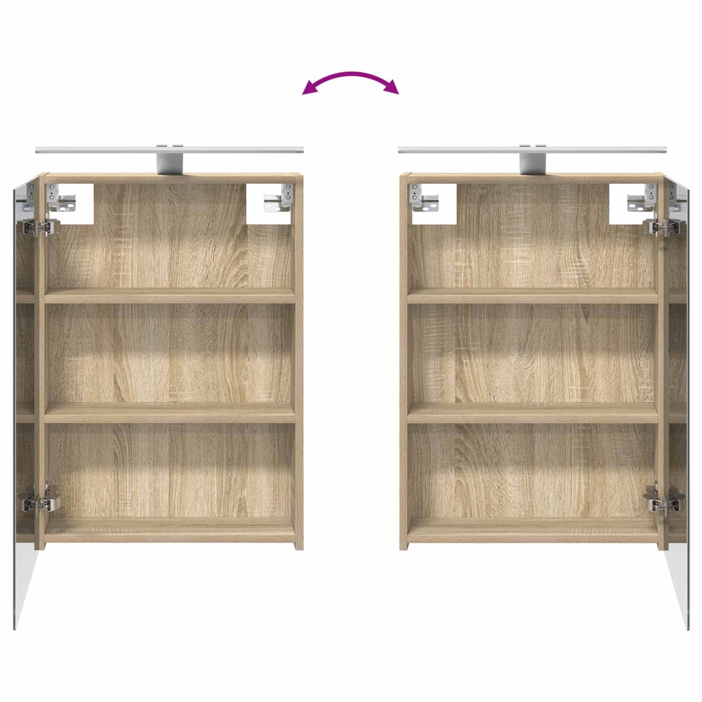 vidaXL Bathroom Furniture Set 5 pcs Sonoma Oak