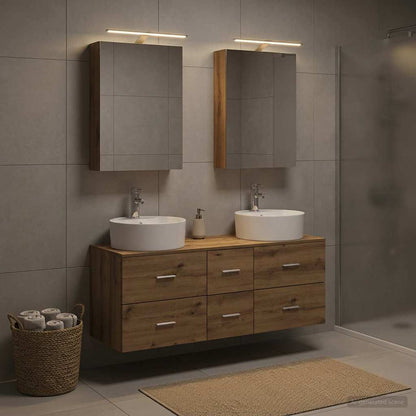 vidaXL Bathroom Furniture Set 5 pcs Artisan Oak