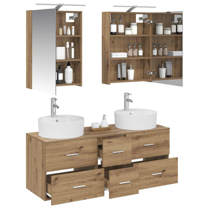 vidaXL Bathroom Furniture Set 5 pcs Artisan Oak