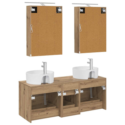 vidaXL Bathroom Furniture Set 5 pcs Artisan Oak
