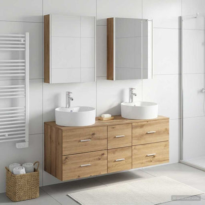 vidaXL Bathroom Furniture Set 5 pcs Artisan Oak