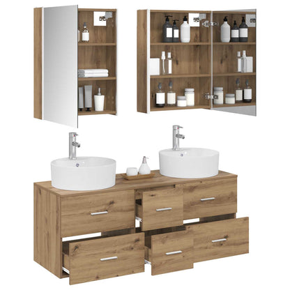vidaXL Bathroom Furniture Set 5 pcs Artisan Oak