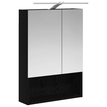 vidaXL Bathroom Furniture Set 5 pcs Black Oak