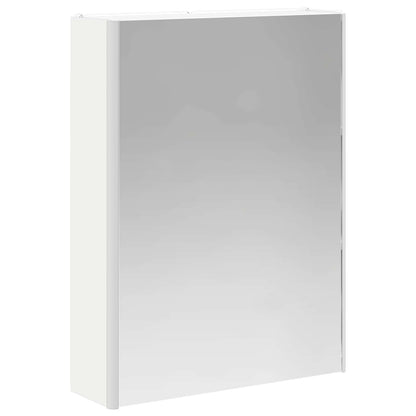 vidaXL Bathroom Furniture Set 5 pcs White Engineered Wood and Glass