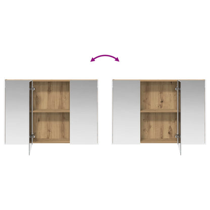 vidaXL Bathroom Furniture Set 4 pcs Artisan Oak