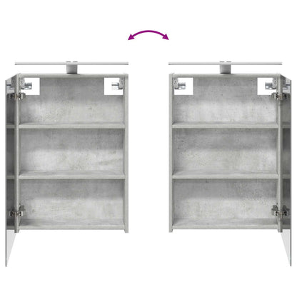 vidaXL Bathroom Furniture Set 5 pcs Concrete Grey