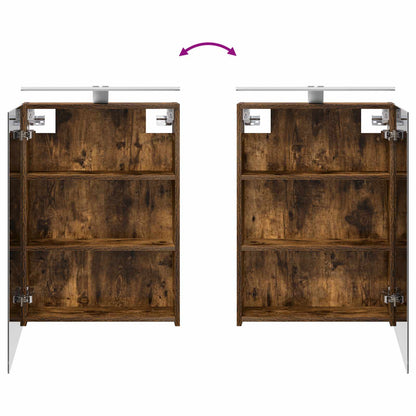 vidaXL Bathroom Furniture Set 5 pcs Smoked Oak