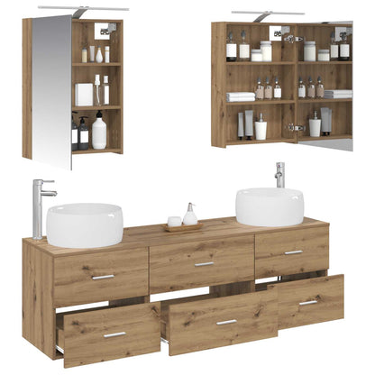 vidaXL Bathroom Furniture Set 5 pcs Artisan Oak