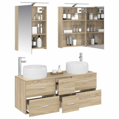 vidaXL Bathroom Furniture Set 5 pcs Sonoma Oak