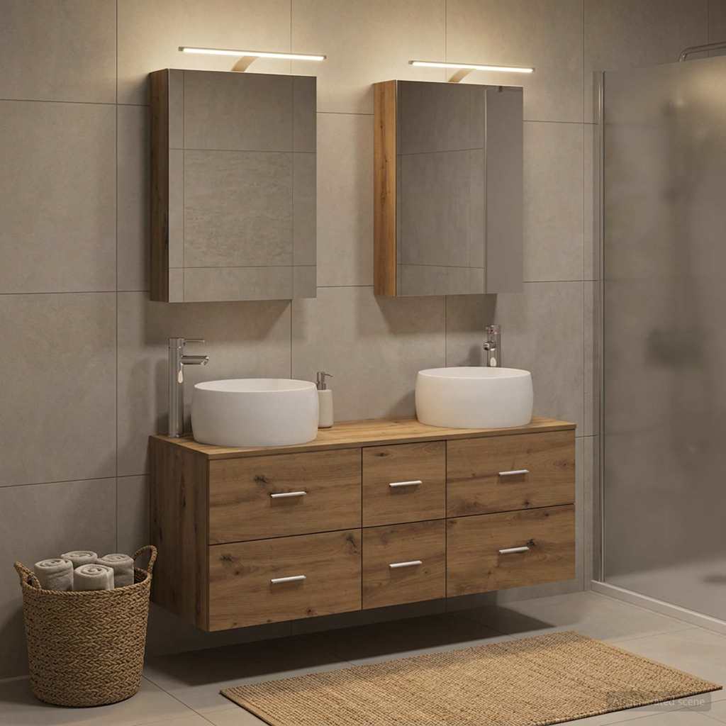 vidaXL Bathroom Furniture Set 5 pcs Artisan Oak