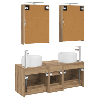 vidaXL Bathroom Furniture Set 5 pcs Artisan Oak