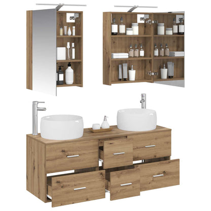 vidaXL Bathroom Furniture Set 5 pcs Artisan Oak