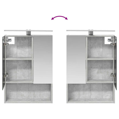 vidaXL Bathroom Furniture Set 5 pcs Concrete Grey