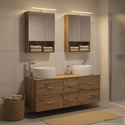 vidaXL Bathroom Furniture Set 5 pcs Artisan Oak