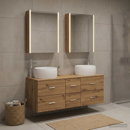 vidaXL Bathroom Furniture Set 5 pcs Artisan Oak