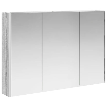 vidaXL Bathroom Furniture Set 4 pcs Grey Sonoma