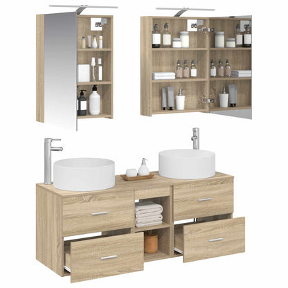 vidaXL Bathroom Furniture Set 5 pcs Sonoma Oak