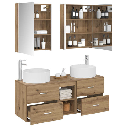 vidaXL Bathroom Furniture Set 5 pcs Artisan Oak