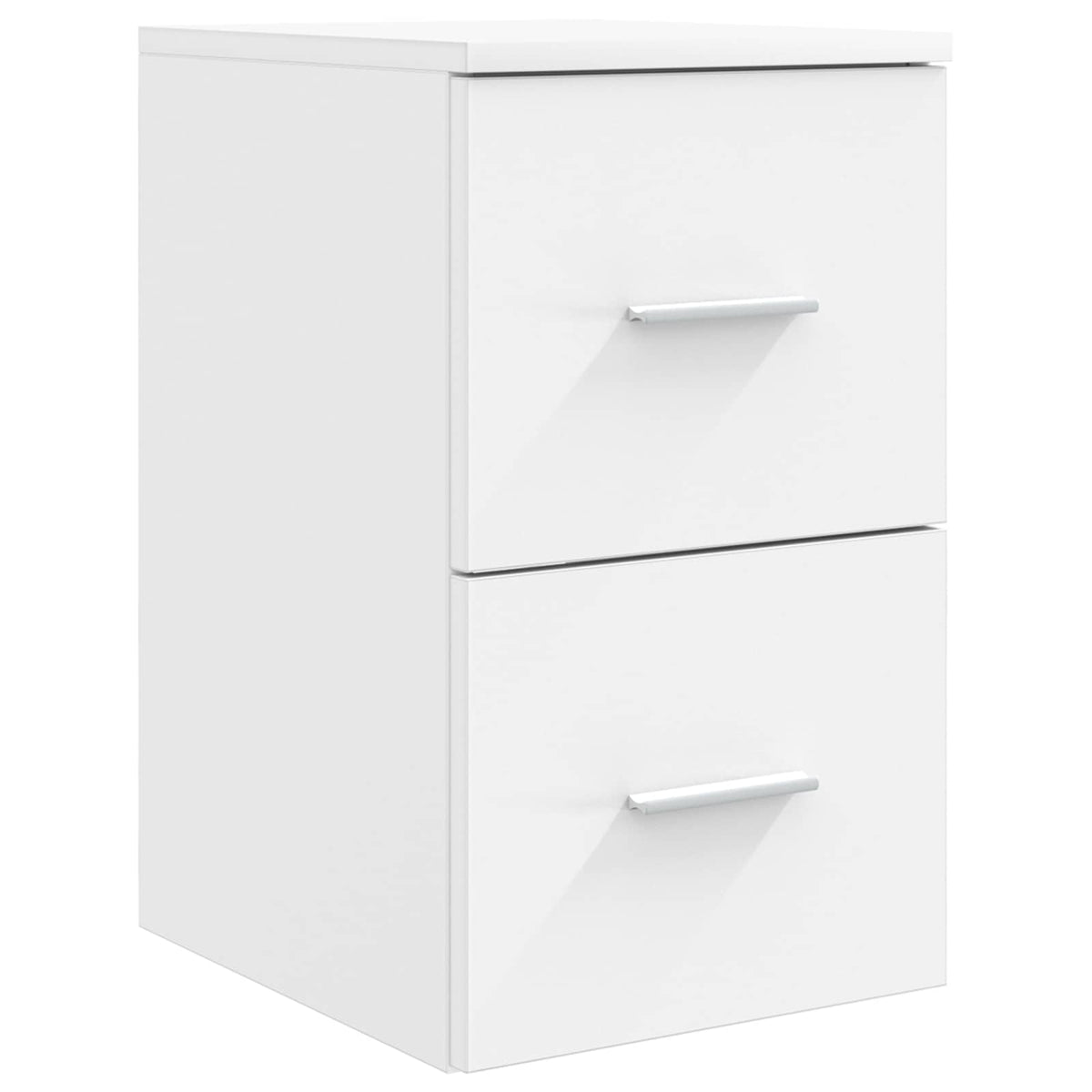 vidaXL Bathroom Furniture Set 4 pcs White Engineered Wood and Glass