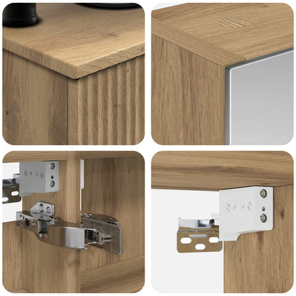vidaXL Bathroom Furniture Set 6 pcs Artisan Oak