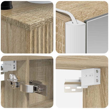 vidaXL Bathroom Furniture Set 6 pcs Sonoma Oak