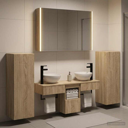 vidaXL Bathroom Furniture Set 6 pcs Sonoma Oak